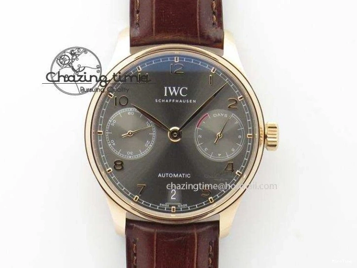 MIROTIME 0513 Portuguese Real PR Real Annual Calendar IW5035 YLF 1:1 Best Edition White Dial On Leather Strap A Refined 7243